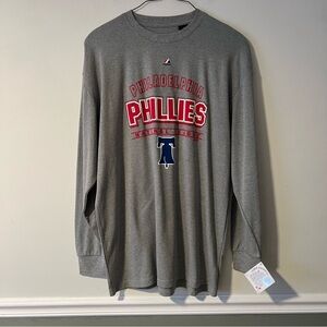 Philadelphia Phillies Long Sleeve Shirt NWT Big & Tall 1X